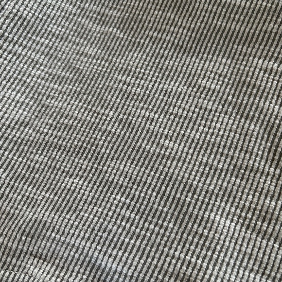 Anthropologie Donni Cardigan Rib Sweater Gray Open Front Striped, Tallie Unique - Picture 4 of 6